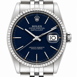Rolex Datejust 36MM 16220 Blue Dial Stainless Steel Watch